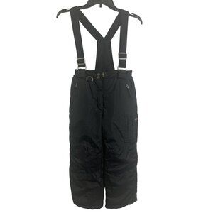 32 Degrees Boys S 7/8 Weatherproof Black Snowboard Outdoor Bib Pants